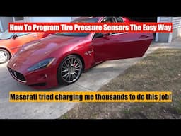 How To Program Tire Pressure Sensors (TPMS) For Your Maserati Granturismo C1010 C1020 C1030 C1040