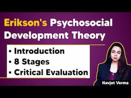 Erikson's Psychosocial Development Theory | Erikson's 8 Stages Theory