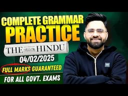 Complete English Grammar Practice | The Hindu Newspaper | SSC CGL/CHSL/CPO | Bank PO/Clerk | NDA/CDS