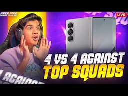 😱BATTLE AGAINST TOP SQUAD🔥 | 4 V 4 TOURNAMENT 🏆 PRACTICE MATCH | FREE FIRE IN TELUGU #dfg #freefire