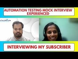 SDET Mock Interview: Problem-Solving and Test Automation Tips | Mock Test for Automation Engineers