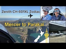 Flying with Zenith CH-601XL Zodiac - Across Auckland | Mercer to Parakai