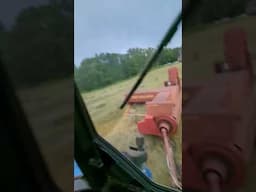 Baling first cut hay with the New Holland T4.75 and AGopenGPS Autosteer