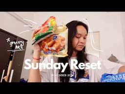 living alone diaries✨🪞: sunday reset🗓️ + grocery hall🛒 + back in mnl