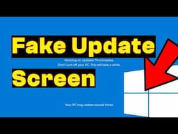 How to Fake Windows Update Screen on PC