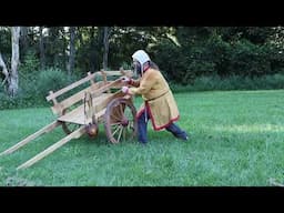 Medieval handcart versus bentley