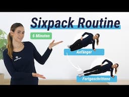 Tägliche Sixpack Übungen - 6 Min. Routine für Anfänger und Fortgeschrittene (2 Varianten)