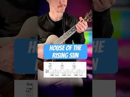 The House of the Rising Sun Ukulele Tutorial #shorts #ukulele #tutorial