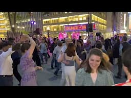 Dance Party in Bryant Park, Manhattan, New York