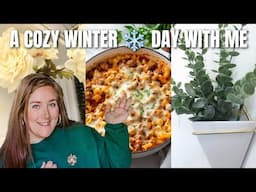 WINTER HOMEMAKING DAY IN THE LIFE | CREAMY MERRY ME SAUSAGE PASTA RECIPE | KIMI COPE