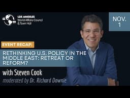 "Rethinking U.S. Policy in the Middle East: Retreat or Reform?" With Steven Cook