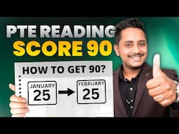 25 JAN - 25 FEB PTE Strategy to Score 90 in PTE!