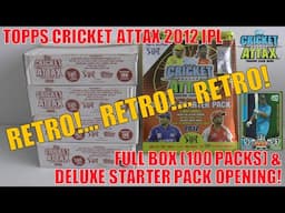 RETRO OPENING! ☆ ENTIRE BOX & DELUXE STARTER PACK ☆ CRICKET ATTAX IPL 2012 ☆ Topps ☆ VIRAT KOHLI