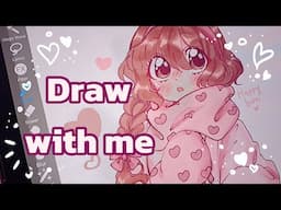 Draw with me ✨️❄️|ipad drawing process |ibispaintx