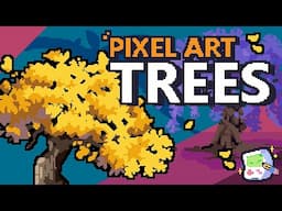 How To Draw Pixel Art Trees | Pixel Art Tutorial