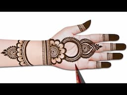 Beautiful front hand stylish mehndi| easy mehandi design | mehndi ka design |mehndi design | mehndi