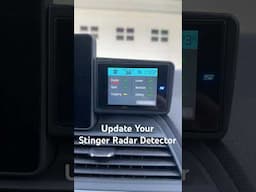 How to Update the Stinger Radar Detector