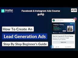 How to Run Meta Lead Generation Ad Campaigns Tamil  | Facebook & Instagram Ads Tamil | #35