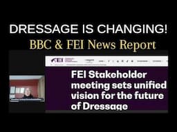 The FEI responds! Changes, Update, BBC, Charlotte Dujardin Complaint, Reaction Caroline Lindsay