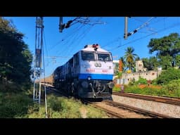 10 in 1 : SUPERFAST DIESEL & ELECTRIC TRAINS on Bangalore Hubli line | WAP-4, WDP-4|Indian Railways