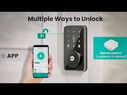 MOUSTRO Smart Door Lock Touchscreen