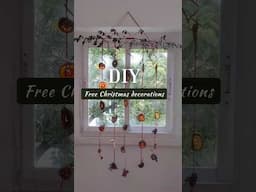 🎄🍊 DIY FREEChristmas Decorations: Part 1 ✨ #christmasdecorating #diy #sustainablechristmas