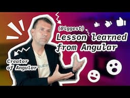 Misko Hevery's Biggest Lesson From Creating Angular 👀 | DevByte