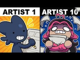 10 ARTISTS Make A COMIC Without COMMUNICATING!?