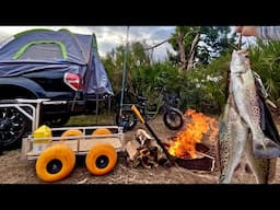 Trout Fishing Camping Cooking at the Coast!