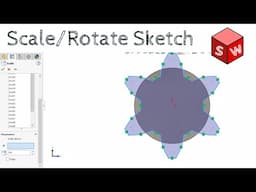 How to Scale and Rotate Sketch Entities | Solidworks Tutorial for Beginners