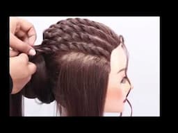 Trending BRIDAL Twisting Hairstyle | Free Beauty Parlour Course |