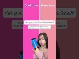 Are you WARM TONE ☀️ or COOL TONE? ❄️ #coloranalysis #beauty #makeup #viral