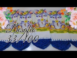 DESAFIO DOS 100 DIAS DE PRODUÇÃO 33/100 BORA CROCHETAR #crochet #panodeprato #rendaextra