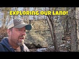 Exploring our 575 acre Missouri land! Winter hiking adventure