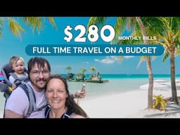 Cutting our monthly bills to $280 so we can travel the world full time🌏| Family Travel on a Budget