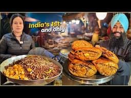 40/- Rs Nashta Indian Street Food 😍 SBI wale Sardarji ka Punjabi Shawarma, Independent Sisters Momos