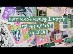 How much money I made as an artist (not much) // printmaking, riso printing