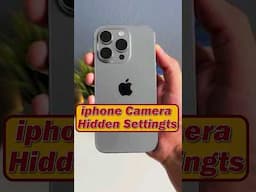 iPhone Camrea settings #techsciguy #bengalitechie #avrounplugged #tech #iphone #smartphone #iphone16