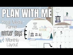 MONTHLY LAYOUT PLAN WITH ME | CLASSIC HAPPY PLANNER | PLANYTHING WINTER DAYS