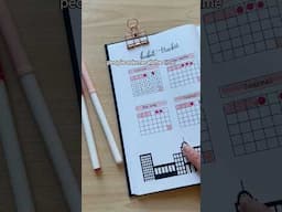 Habit trackers explained #bulletjournal #planner