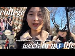 a week in my life at vanderbilt university 🎀 | k-pop dance, valentine's, classes, exams 📚💕