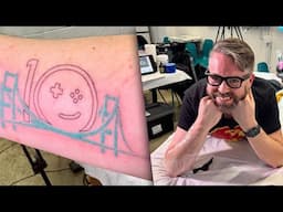 Greg Miller Podcasts While Getting Tattooed - KF10 Celebration