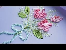 Dimensional Brazilian Embroidery Roses Tatting