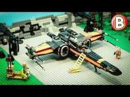 LEGO 75102 Poe's X-wing Fighter - Star Wars | Stop Motion Review