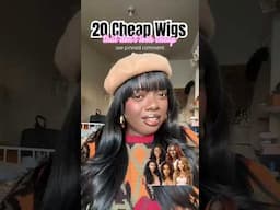 20 Cheap Wigs *that won’t look cheap* This Holiday Season 😍 #holidayhair #holidaywithyoutube