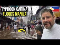 Foreigner SHOCKED by TYPHOON CARINA in MANILA | TYPHOON in MANILA