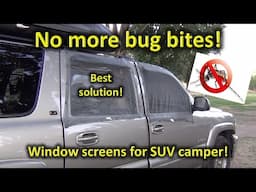 Review of car window screens for SUV campers