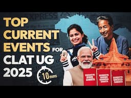 Must know events of 2025 | Current Affairs | CLAT UG 2025