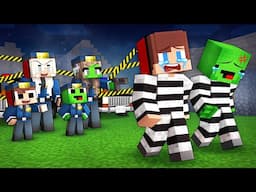 JJ and Mikey KICKED OUT by POLICE FAMILY in Minecraft - Maizen