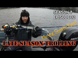 Late-Season Musky Trolling! Trolling for SHALLOW Structure Muskies! S7.E32